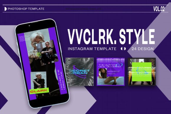 Elevate Your Social Presence with the Vvclrk Style Instagram Template PSD
