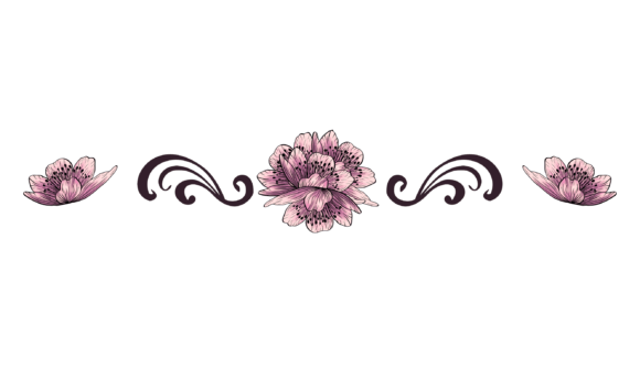 Enhancing Design Projects with a High-Resolution Floral Divider PNG