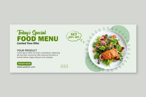 Food Menu & Social Media Cover Template