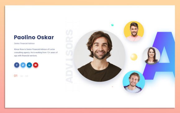 Modern Team Member Widgets for Web UI