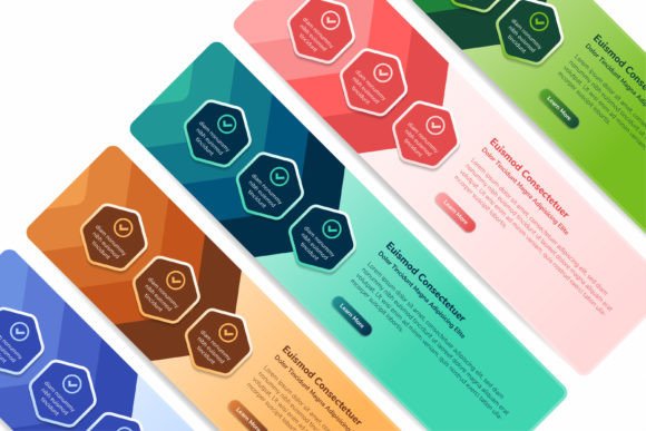 Modernizing Visual Identity with the Arrow Hexagon Element Banner