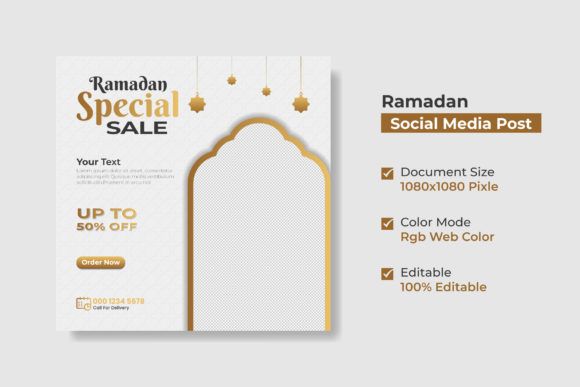 Ramadan Sale Business Banner Square