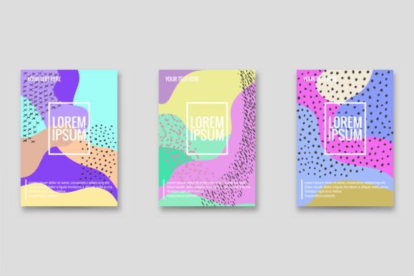 Strategic Visual Communication with a Set of Hand Drawn Organic Shapes Pastel