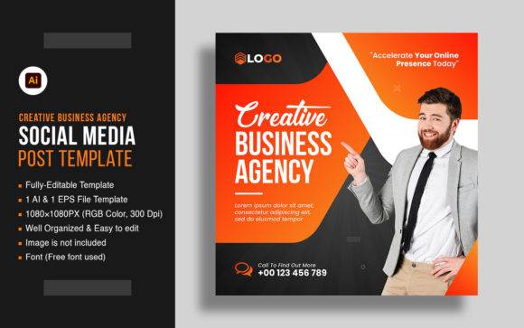 Streamline Your Branding with a Professional Business Social Media Post Template